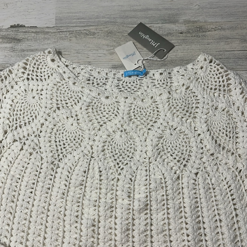 J.McLaughlin Shellona Crocheted Sweater Size Large NWT - Picture 6 of 11